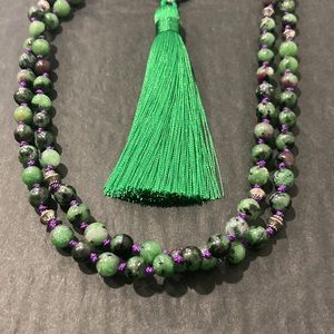 Hand knotted beaded mala